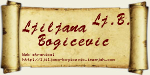 Ljiljana Bogičević vizit kartica